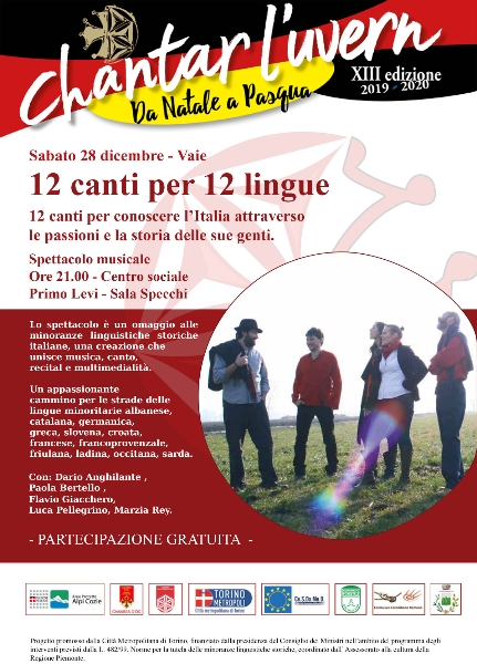 12 Canti per 12 Lingue - 28 dicembre 2019, Vaie